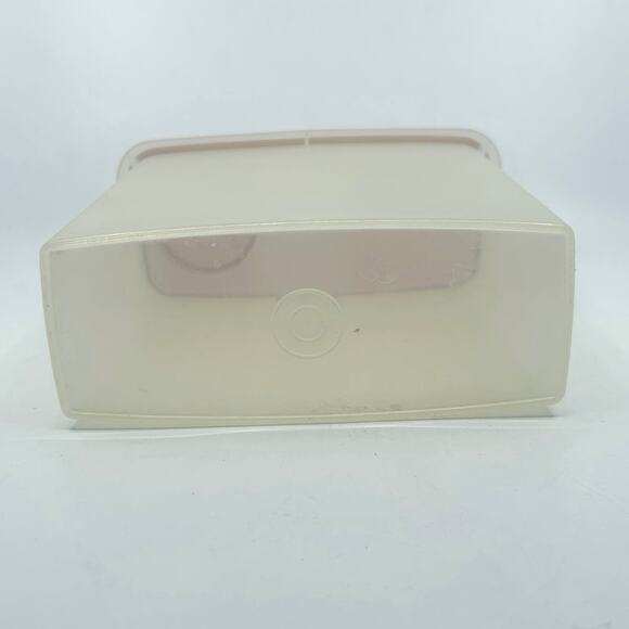 Tupperware Vintage Cereal Box Keeper/Storage Container W/ Pink Flip Lid Pour All - Picture 4 of 6